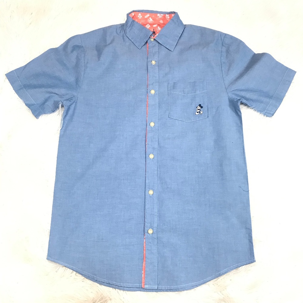 DISNEY PARKS MENS BUTTON DOWN SHIRT SIZE SMALL